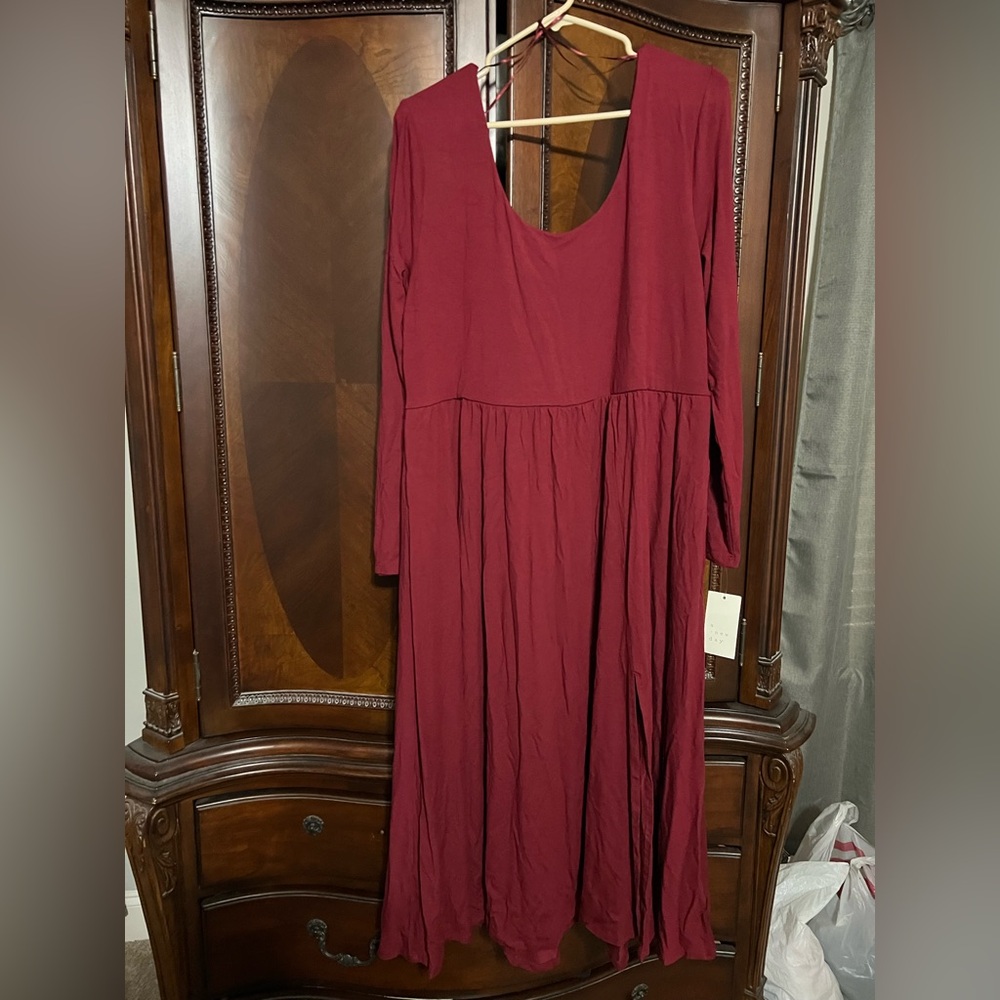 Burgundy Dress